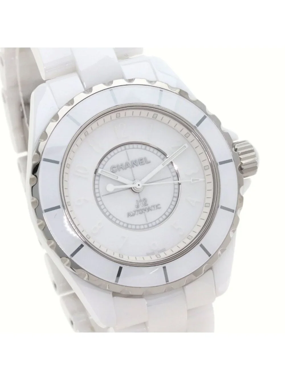 Chanel White Phantom 38 Watch Ceramic